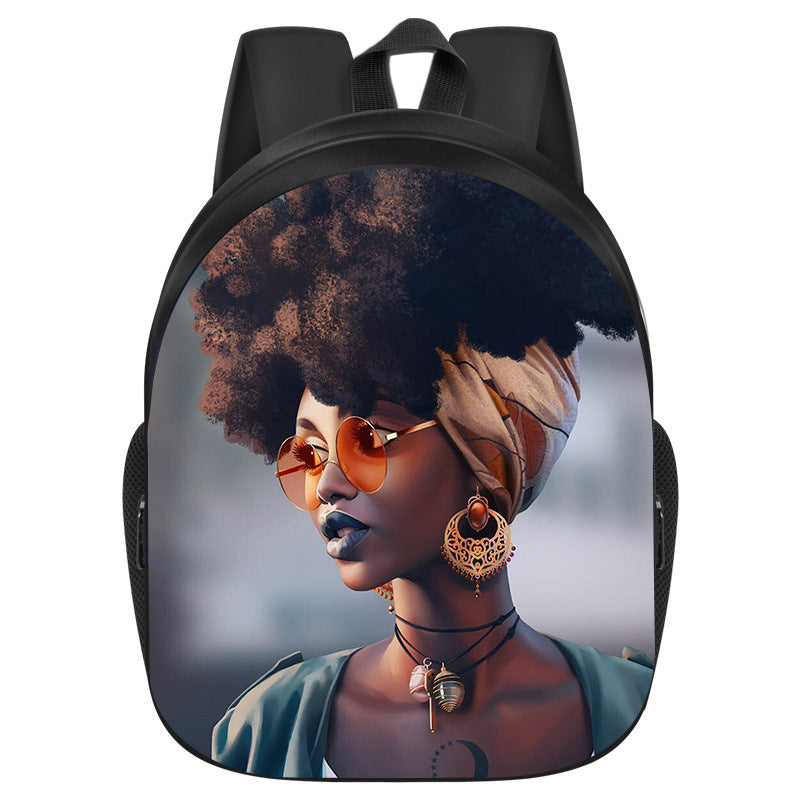 African Black Girl Magic School Bag