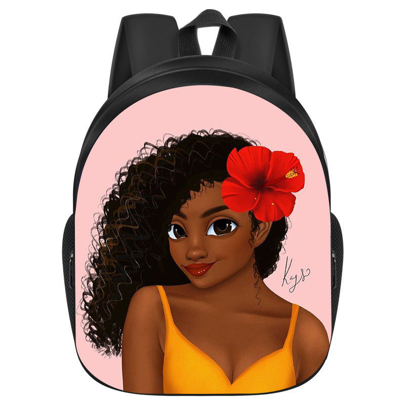 African Black Girl Magic School Bag