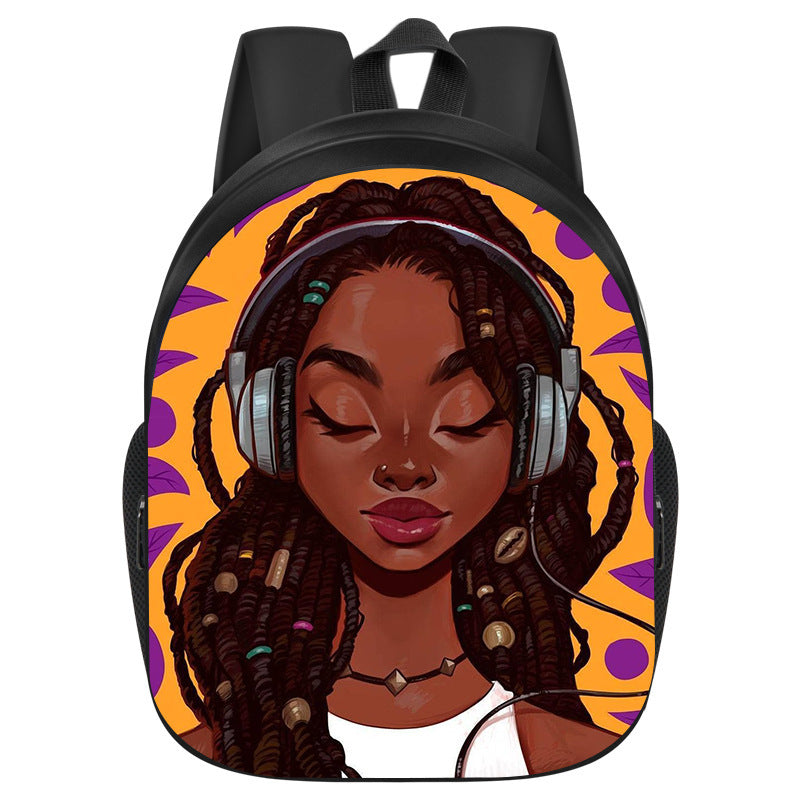 African Black Girl Magic School Bag