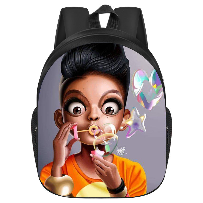 African Black Girl Magic School Bag
