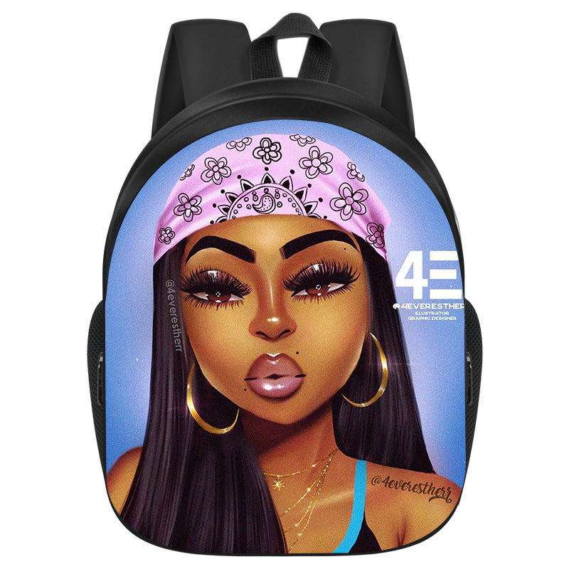 African Black Girl Magic School Bag