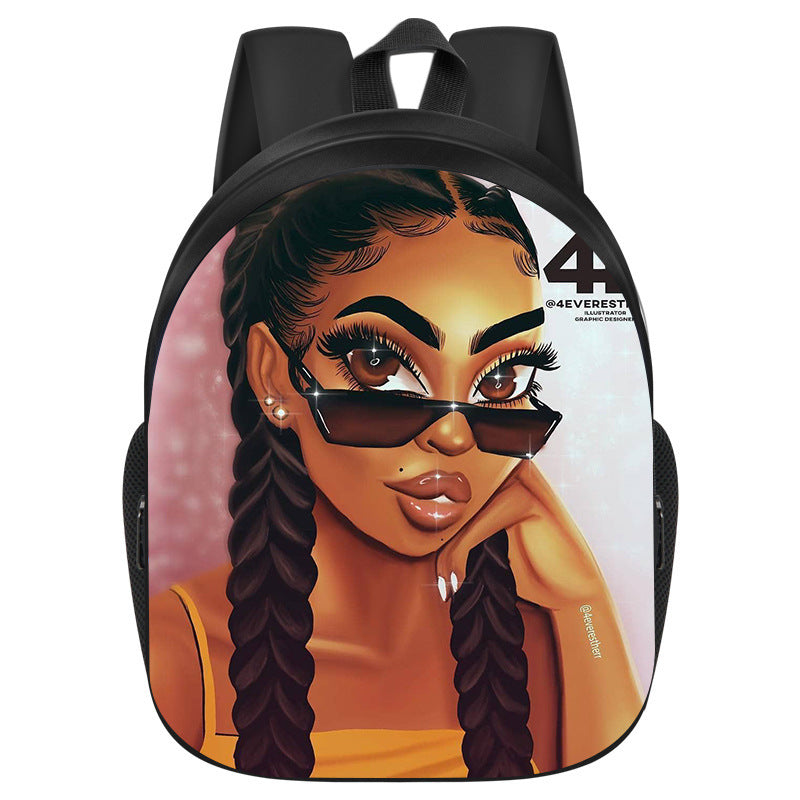 African Black Girl Magic School Bag