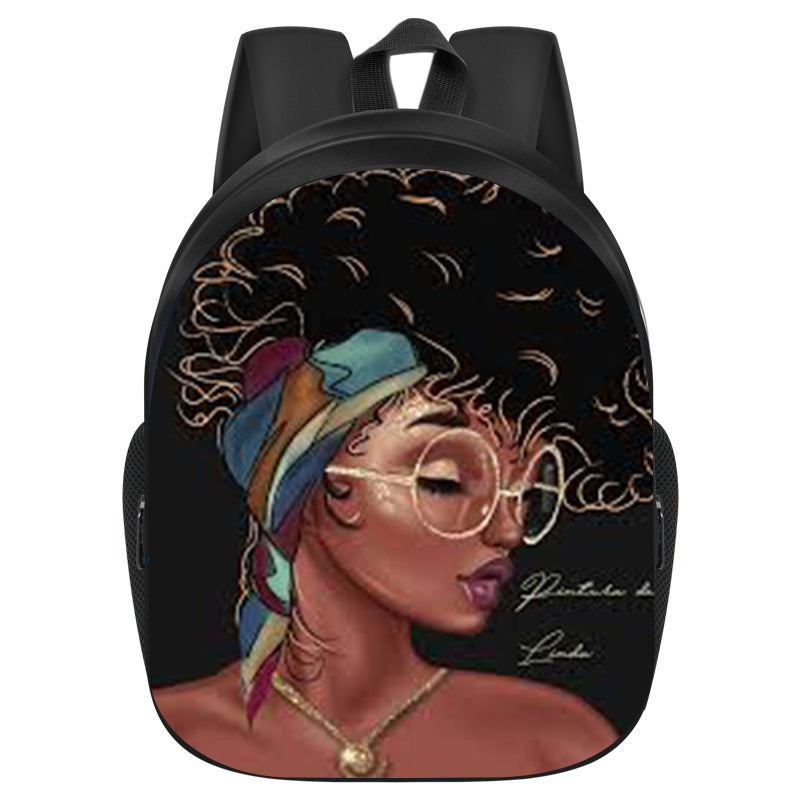 African Black Girl Magic School Bag