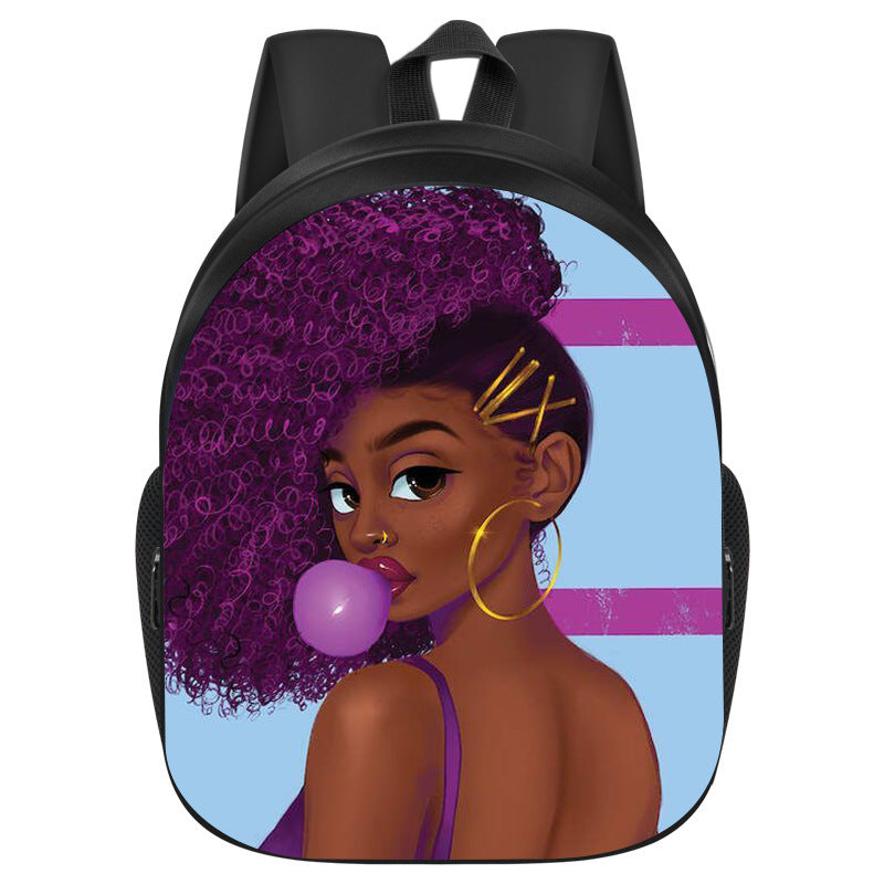 African Black Girl Magic School Bag