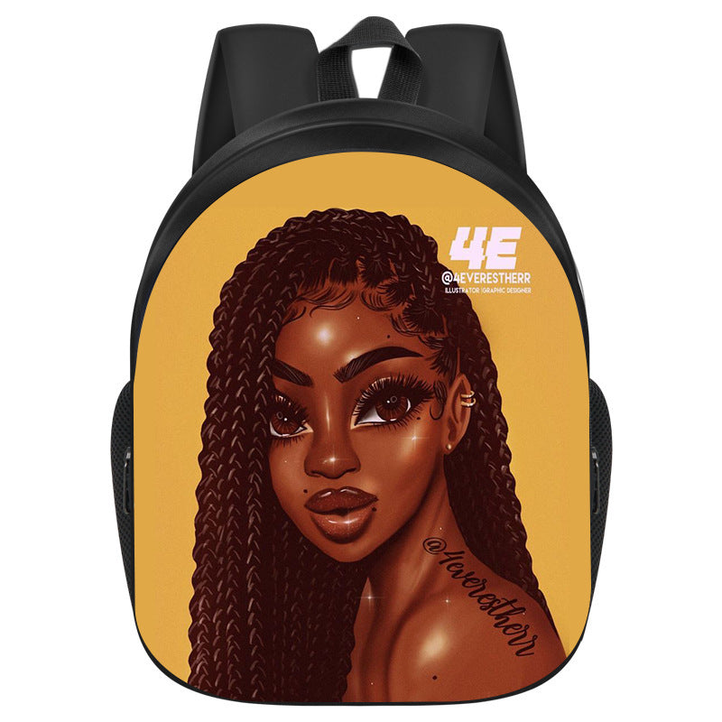 African Black Girl Magic School Bag