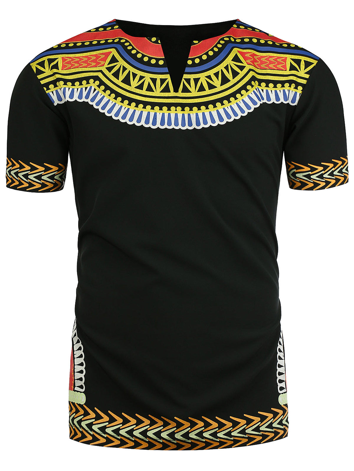 African Indigenous Ethnic Casual Short Sleeve T-Shirt