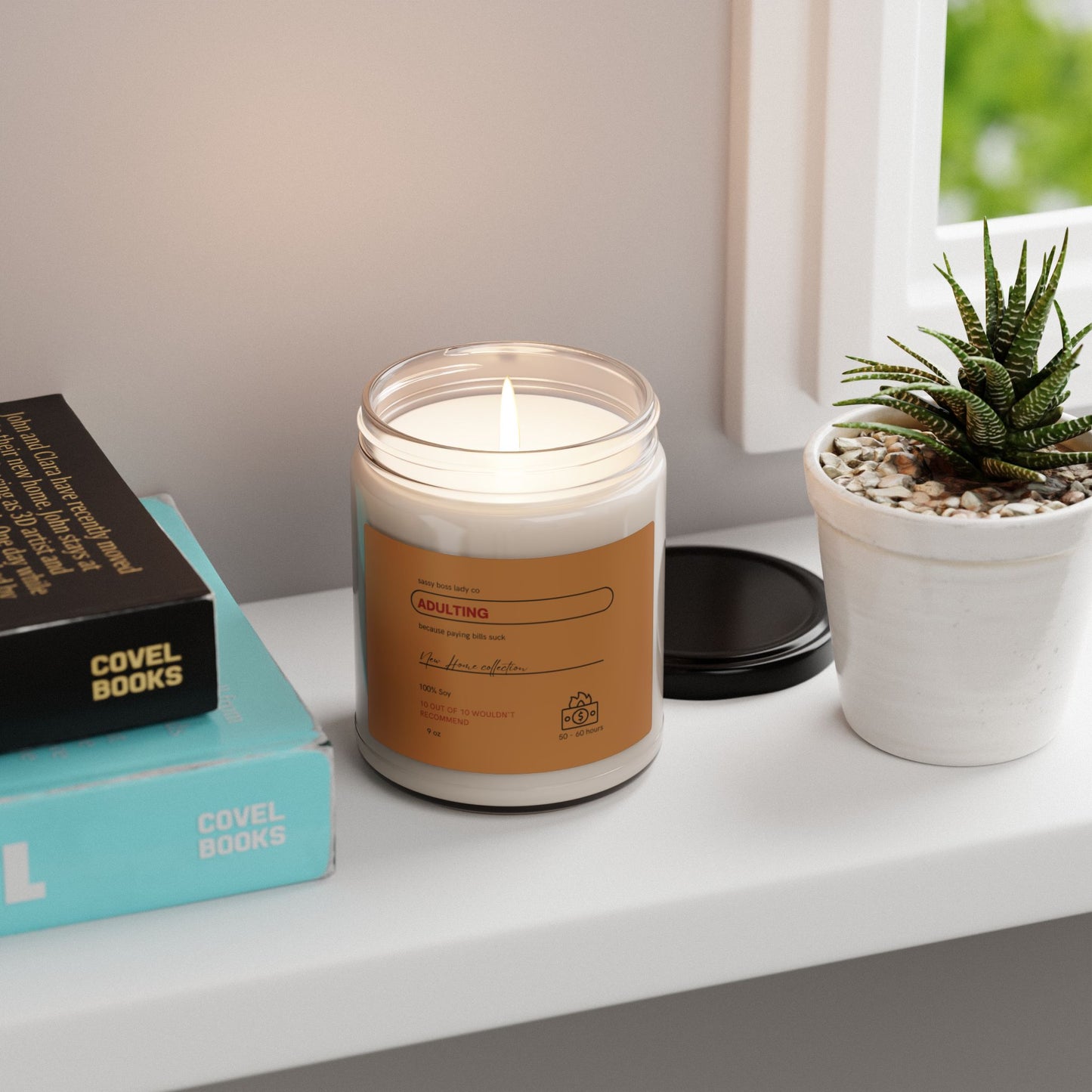 Adulting Sucks Candle - 100% Natural Soy Wax in 5 Aromatic Scents