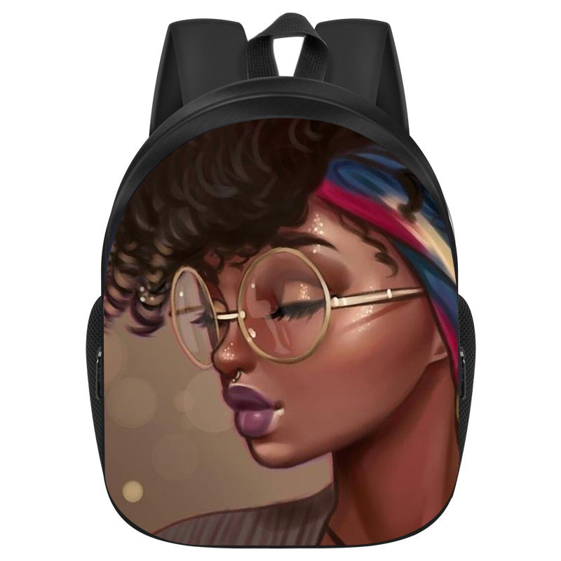 African Black Girl Magic School Bag