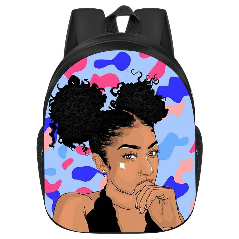 African Black Girl Magic School Bag