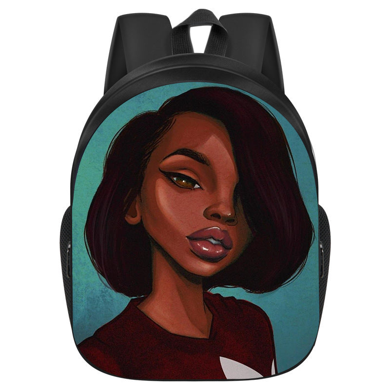 African Black Girl Magic School Bag