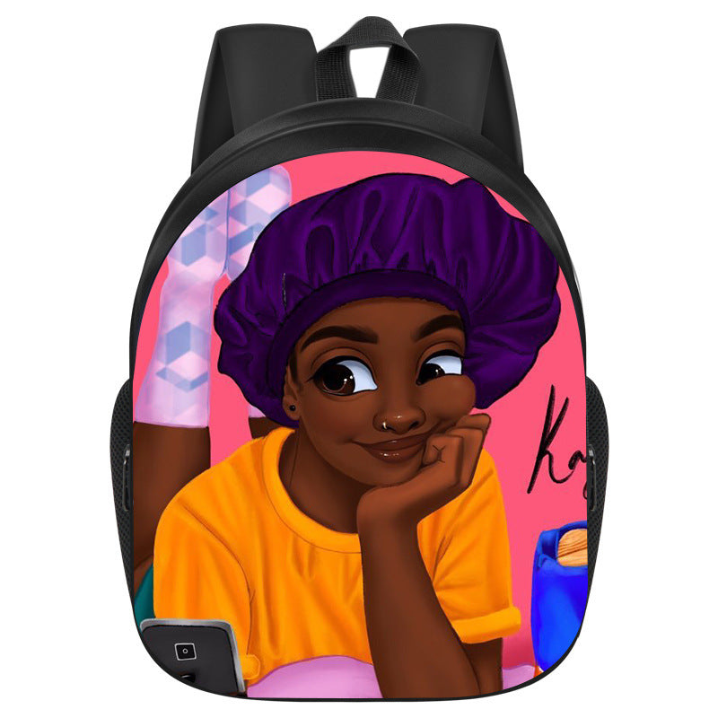 African Black Girl Magic School Bag