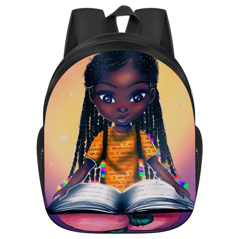 African Black Girl Magic School Bag