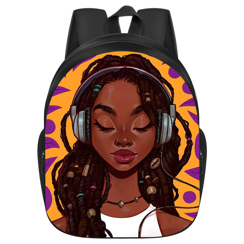 African Black Girl Magic School Bag