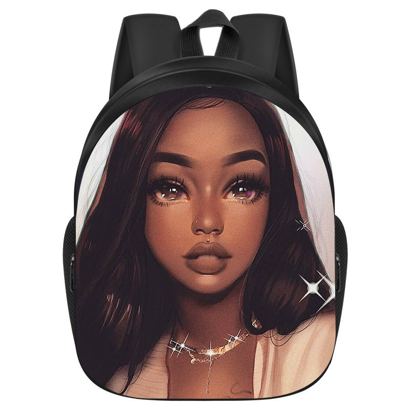 African Black Girl Magic School Bag