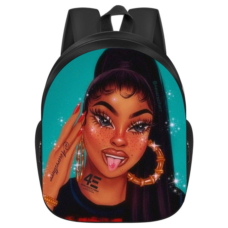 African Black Girl Magic School Bag