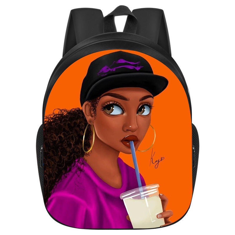 African Black Girl Magic School Bag
