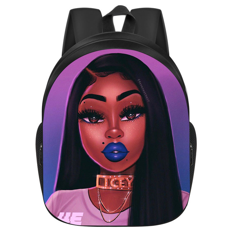 African Black Girl Magic School Bag
