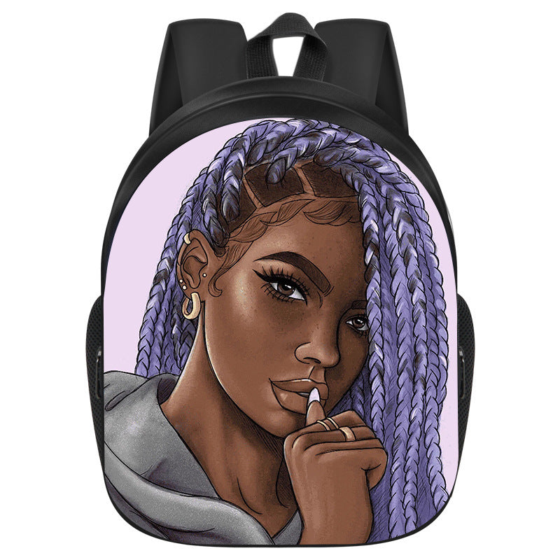 African Black Girl Magic School Bag